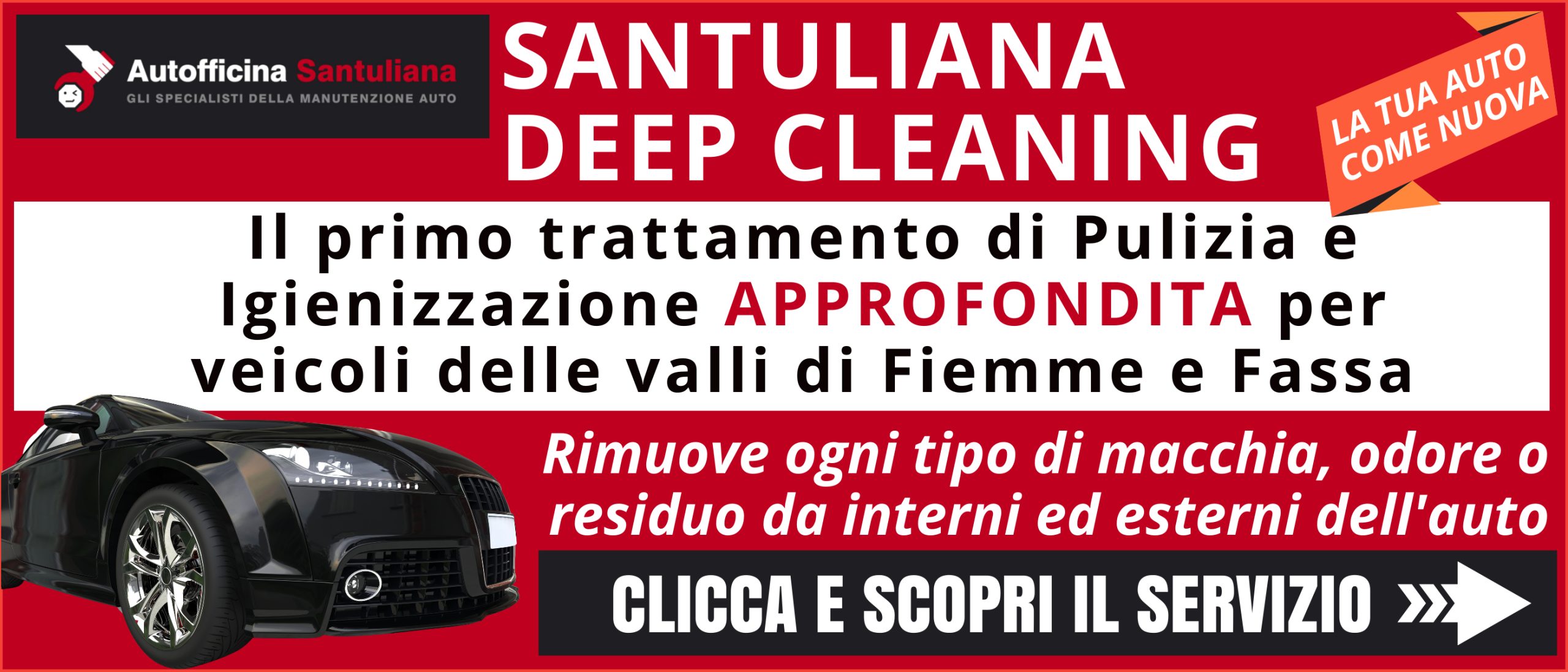 Santuliana Deep Cleaning - Pulizia e Igienizzazione Approfondita per l'interno e l'esterno dell'automobile